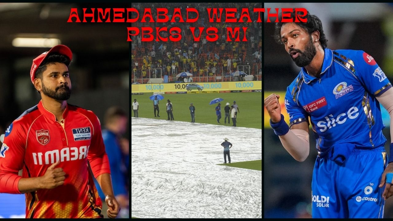 Ahmedabad weather PBKS vs MI